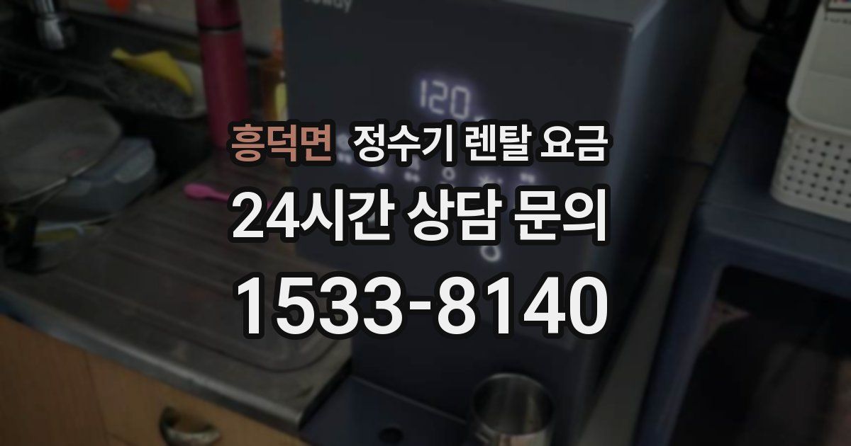 흥덕면 정수기 렌탈 요금