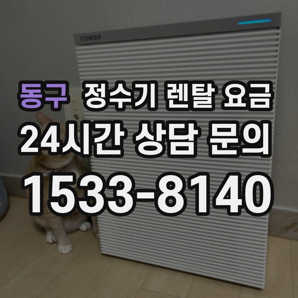 동구 정수기 렌탈 요금