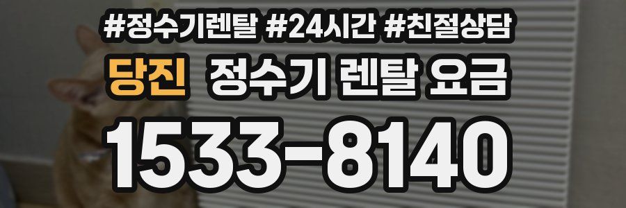 당진 정수기 렌탈 요금