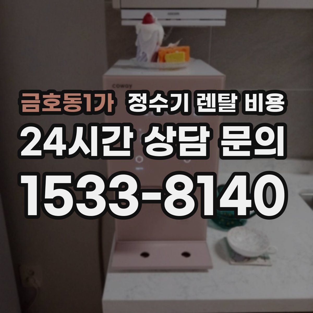 금호동1가 정수기 렌탈 비용