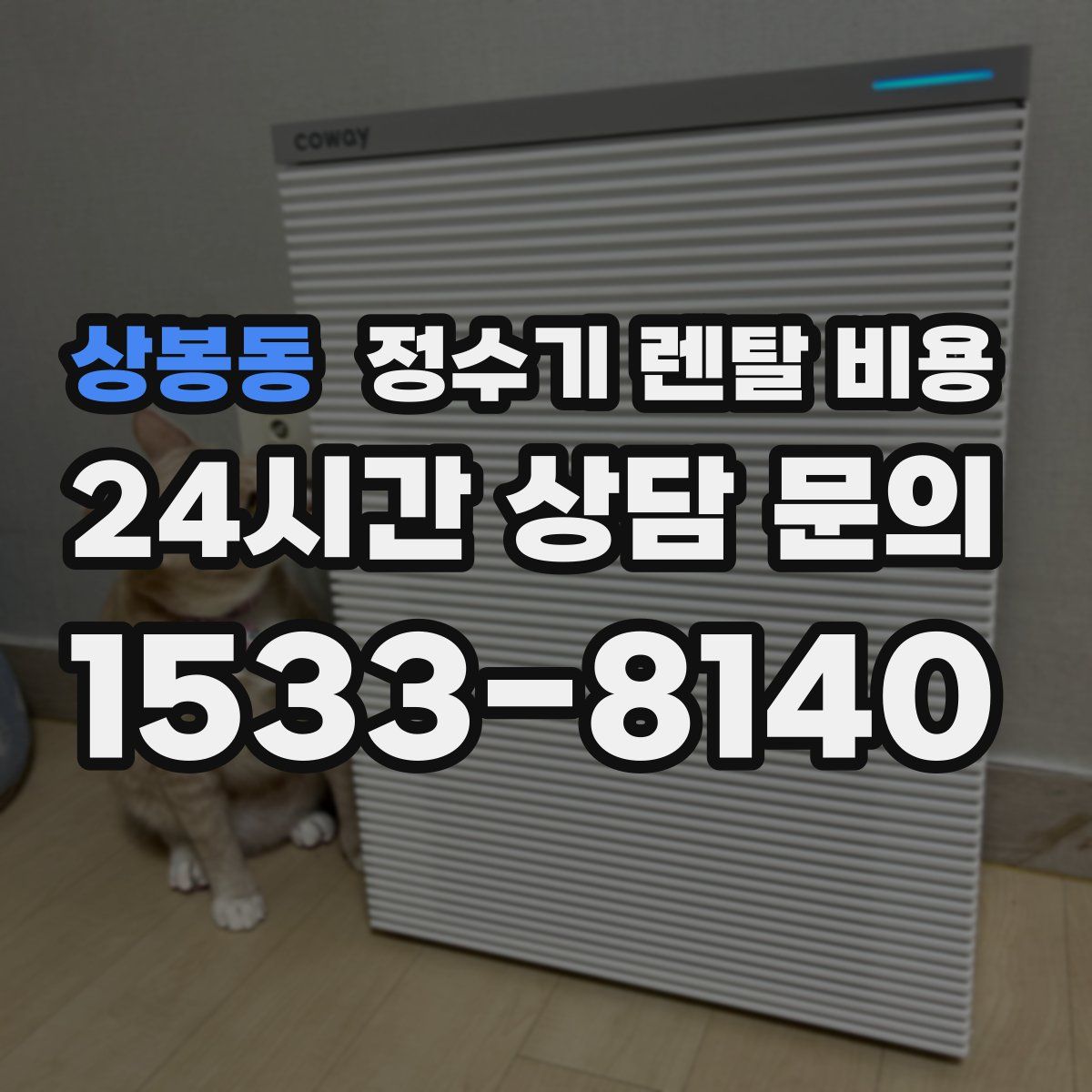 상봉동 정수기 렌탈 비용