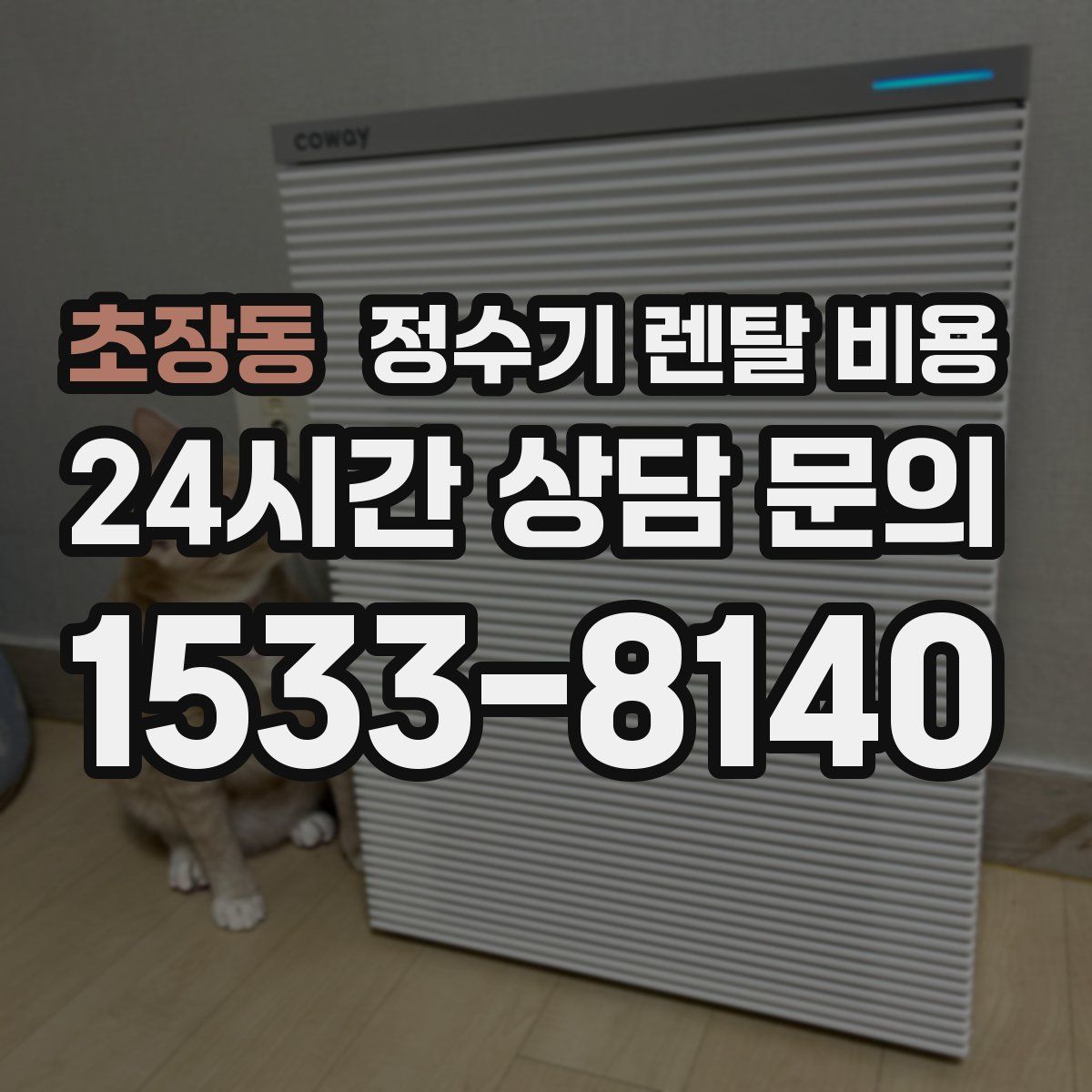 초장동 정수기 렌탈 비용