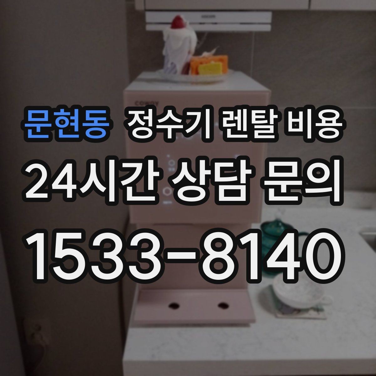 문현동 정수기 렌탈 비용 선택 전 알아두면 좋은 팁