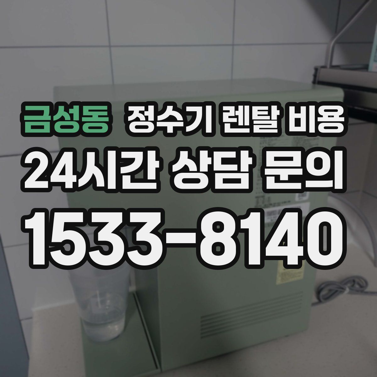 금성동 정수기 렌탈 비용