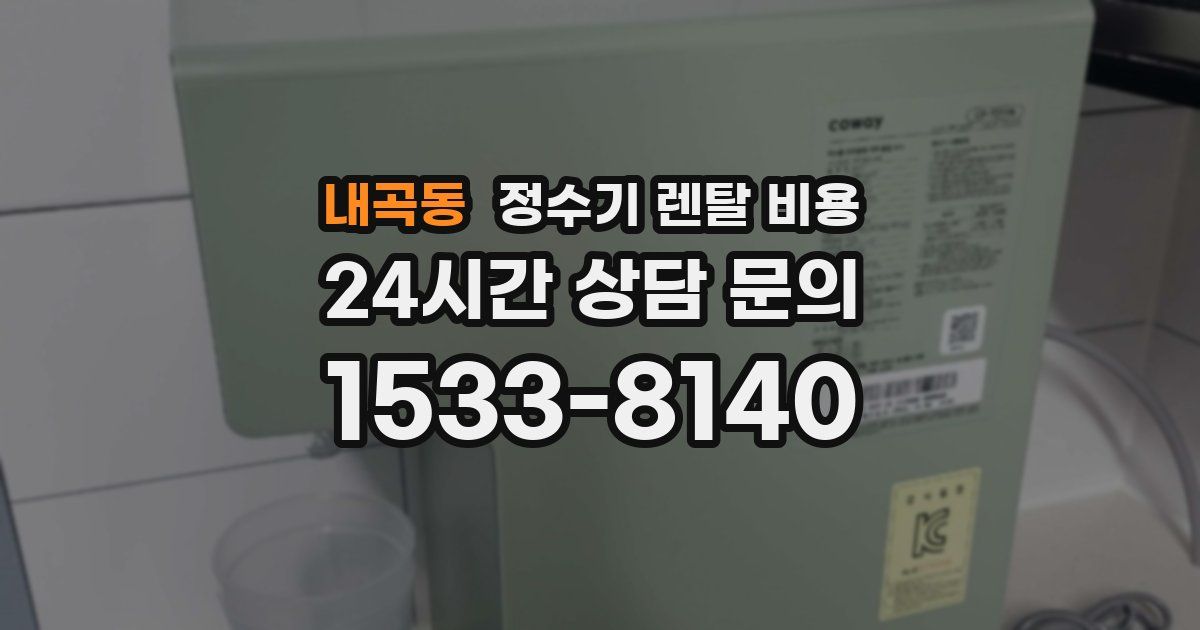 내곡동 정수기 렌탈 비용