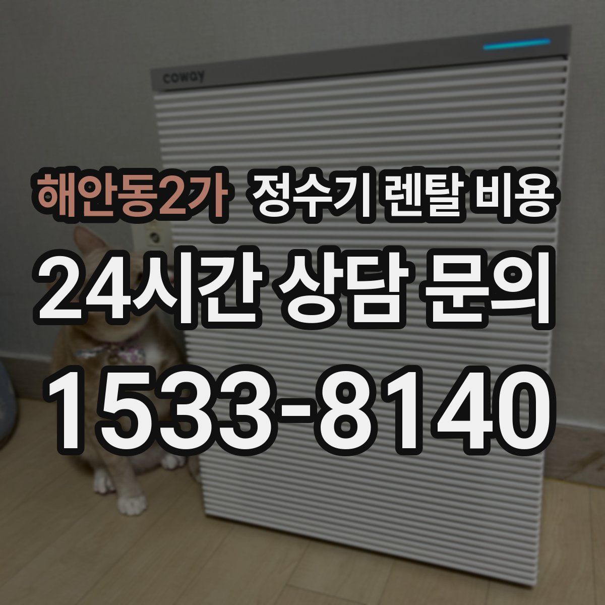 해안동2가 정수기 렌탈 비용