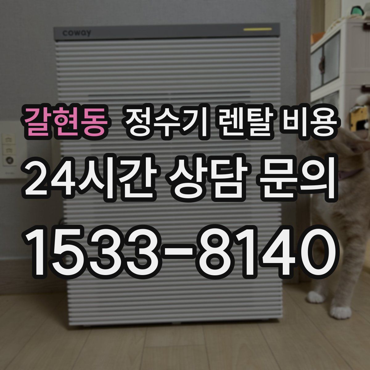 갈현동 정수기 렌탈 비용