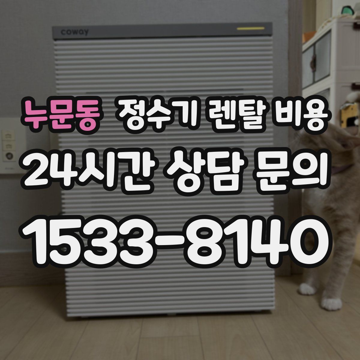 누문동 정수기 렌탈 비용