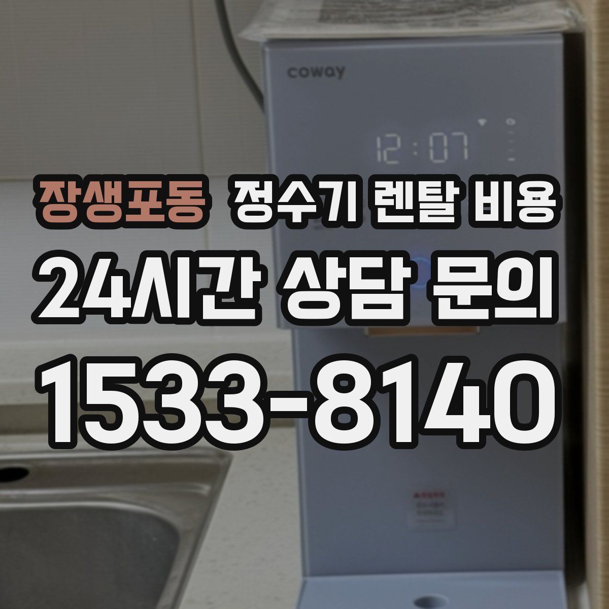 장생포동 정수기 렌탈 비용