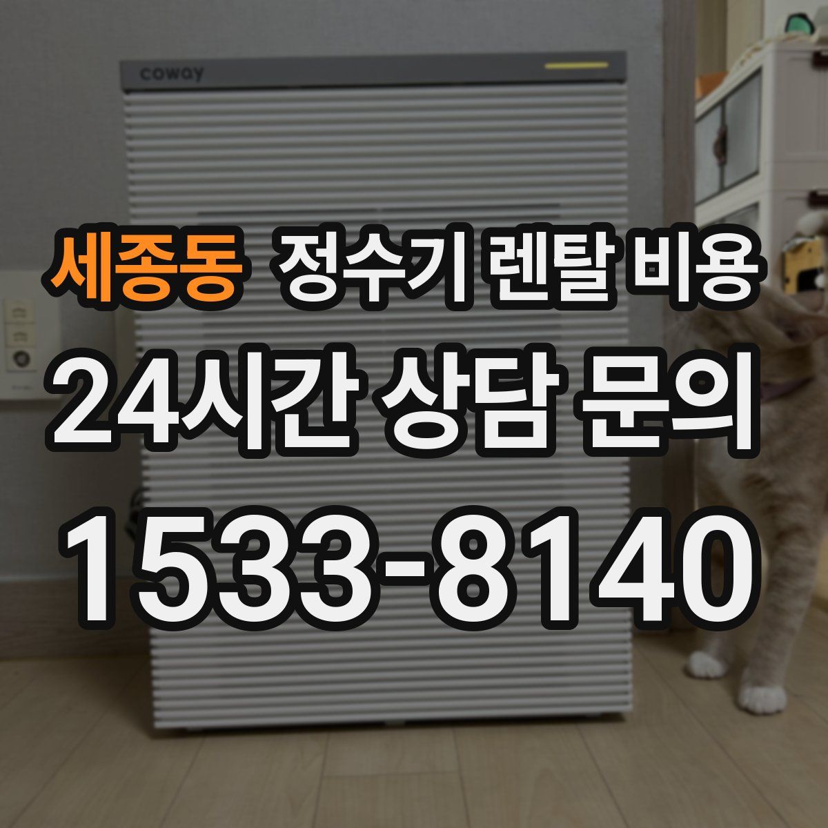 세종동 정수기 렌탈 비용