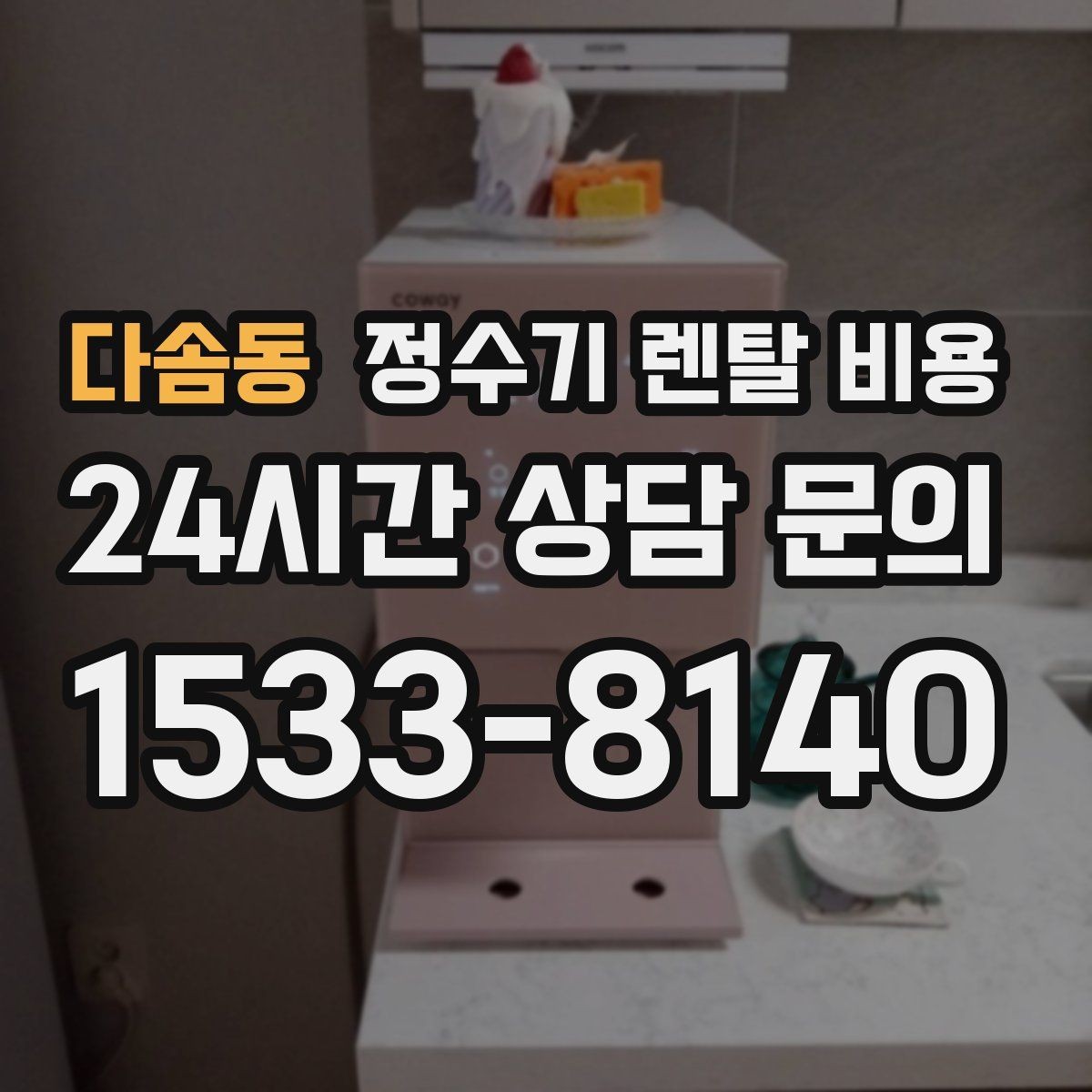다솜동 정수기 렌탈 비용 관리 기사 방문 주기를 확인해야 하는 이유