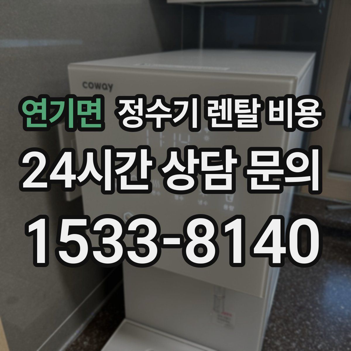 연기면 정수기 렌탈 비용