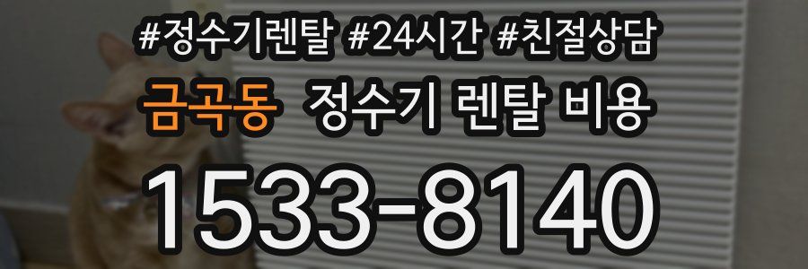 금곡동 정수기 렌탈 비용