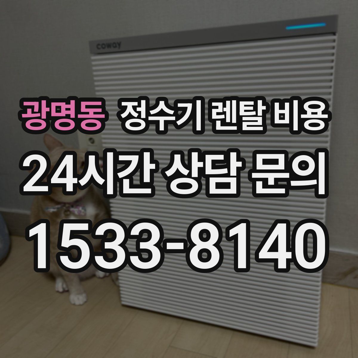 광명동 정수기 렌탈 비용
