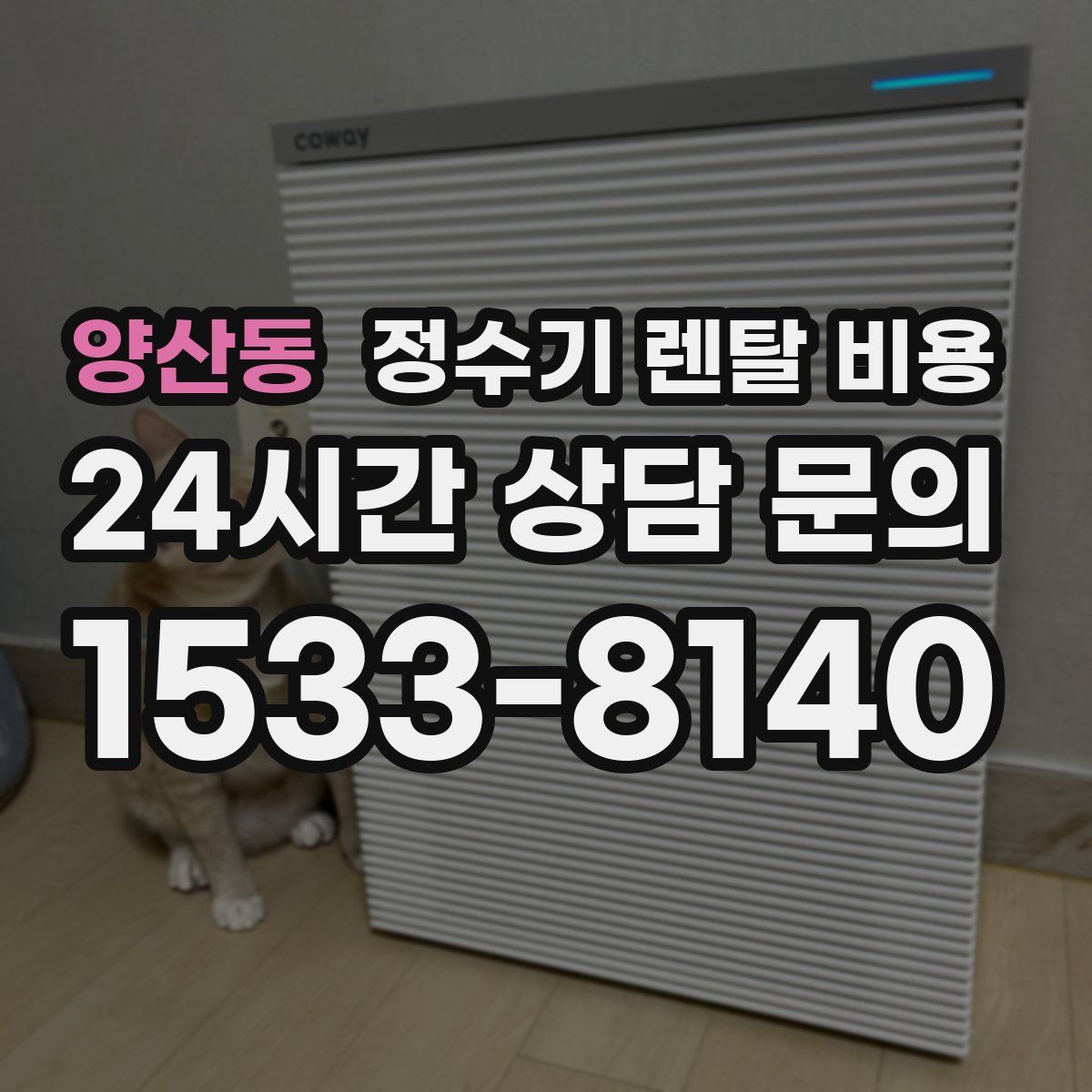 양산동 정수기 렌탈 비용