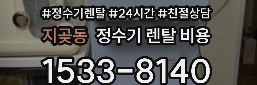 지곶동 정수기 렌탈 비용