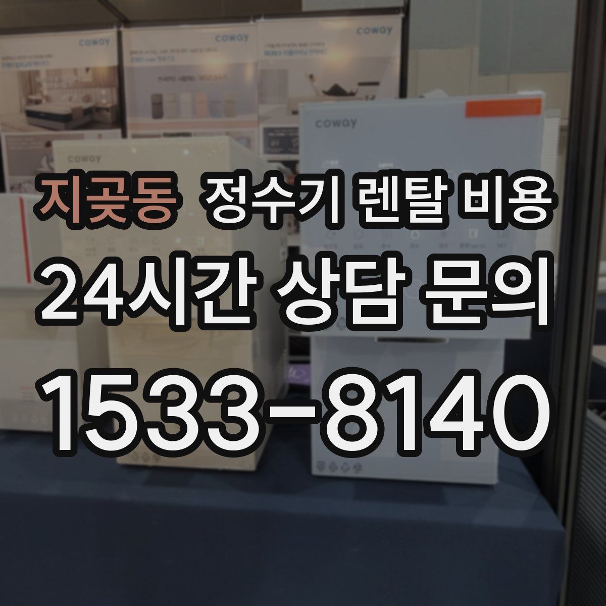 지곶동 정수기 렌탈 비용