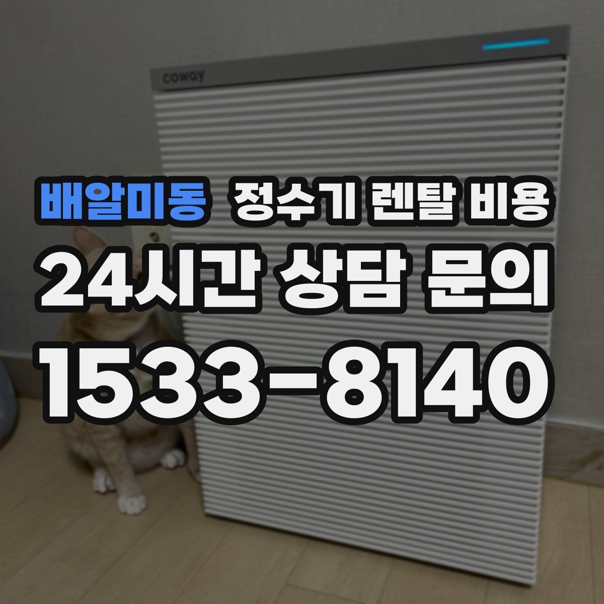 배알미동 정수기 렌탈 비용