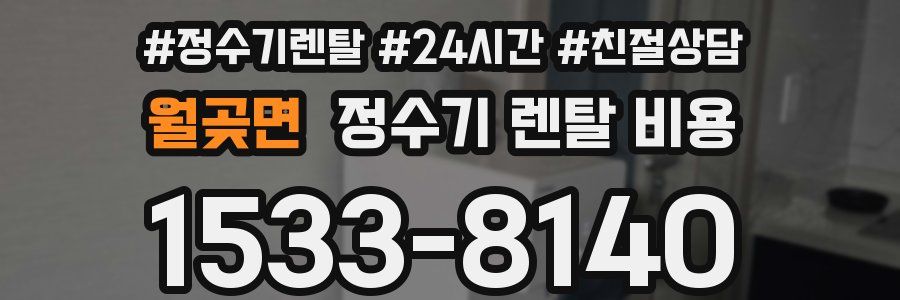 월곶면 정수기 렌탈 비용