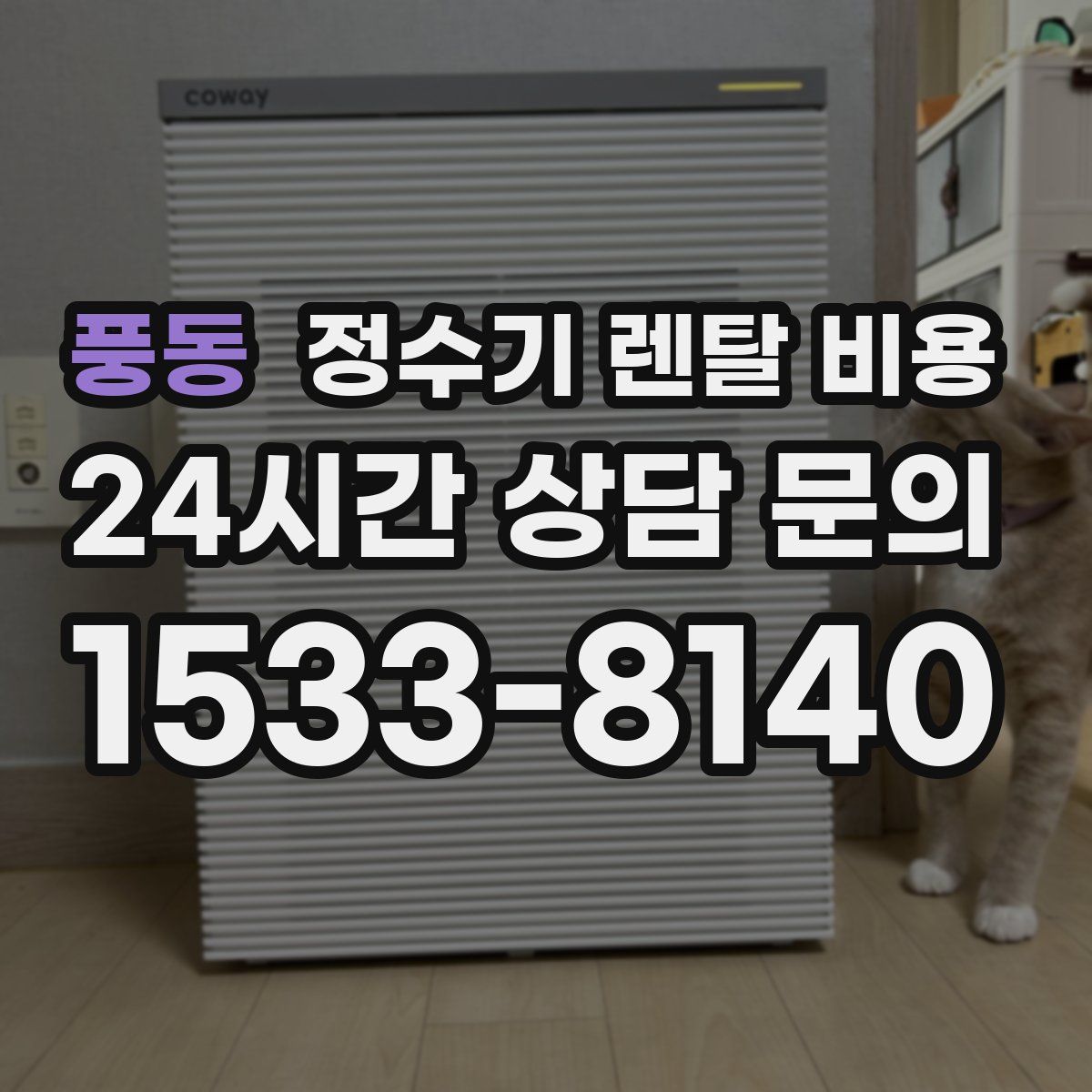 풍동 정수기 렌탈 비용