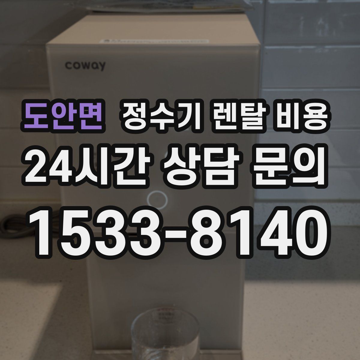 도안면 정수기 렌탈 비용
