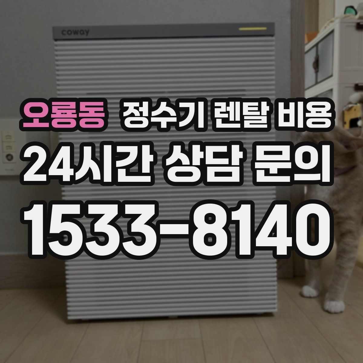 오룡동 정수기 렌탈 비용