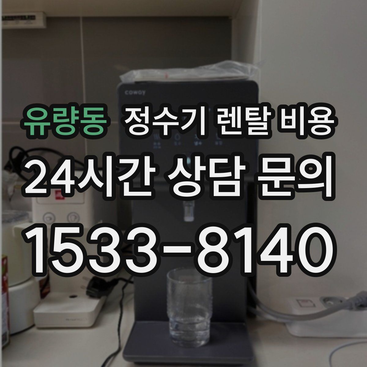 유량동 정수기 렌탈 비용