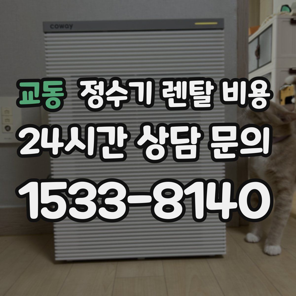 교동 정수기 렌탈 비용