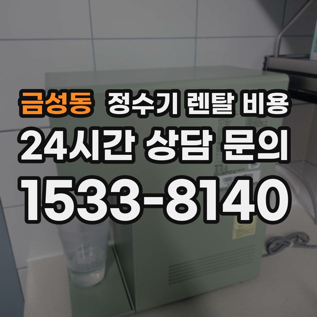 금성동 정수기 렌탈 비용
