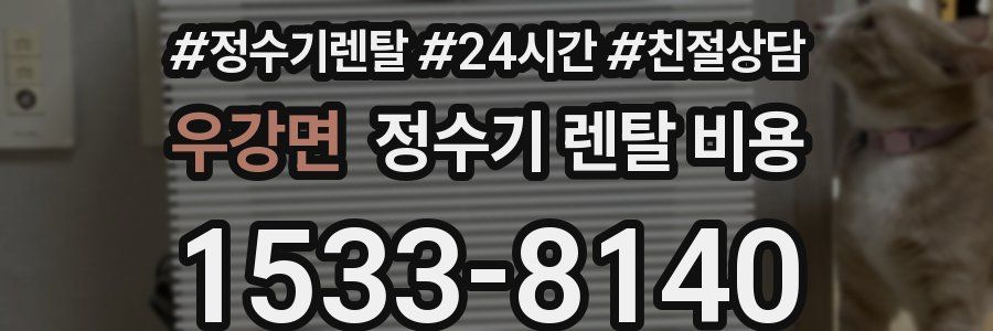 우강면 정수기 렌탈 비용
