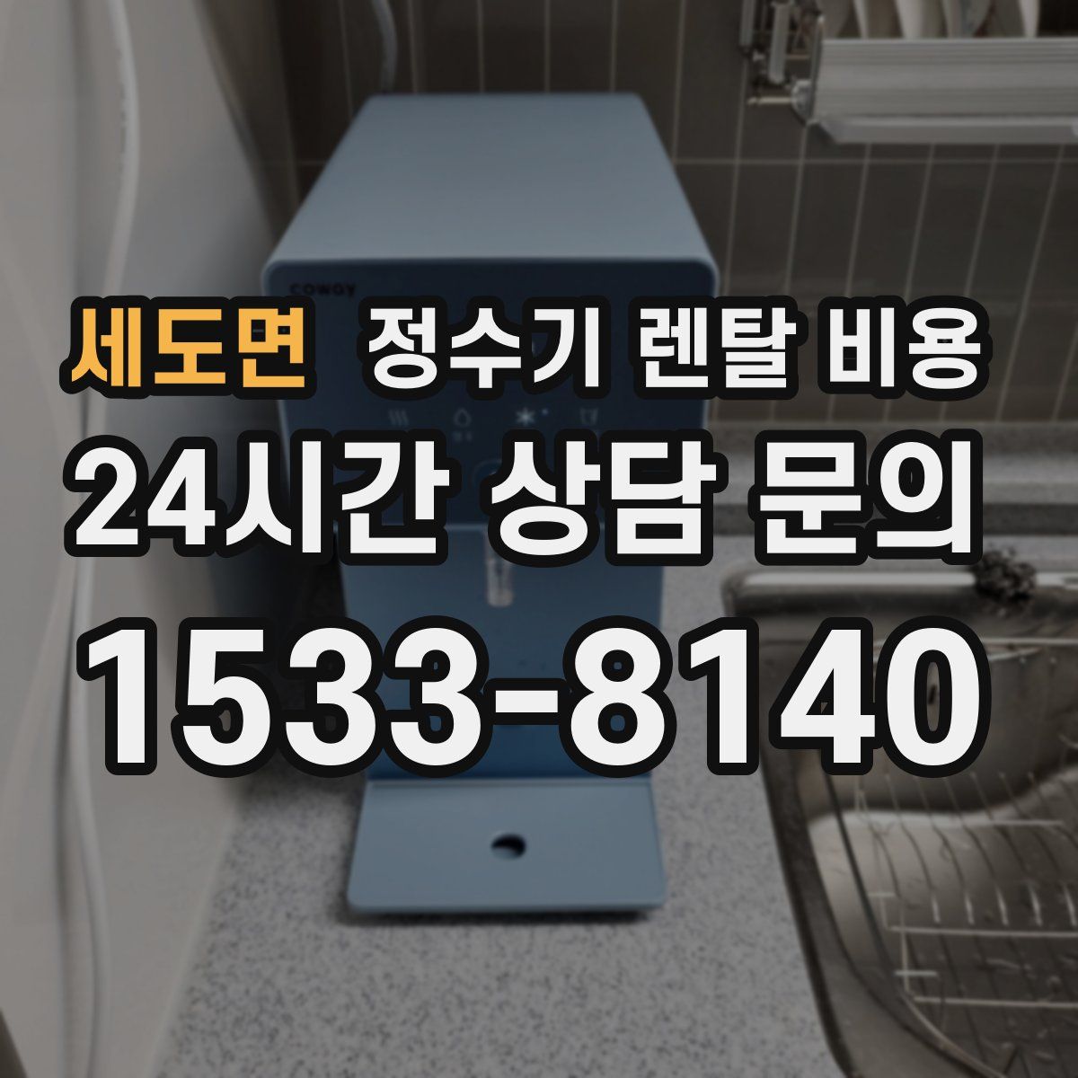 세도면 정수기 렌탈 비용