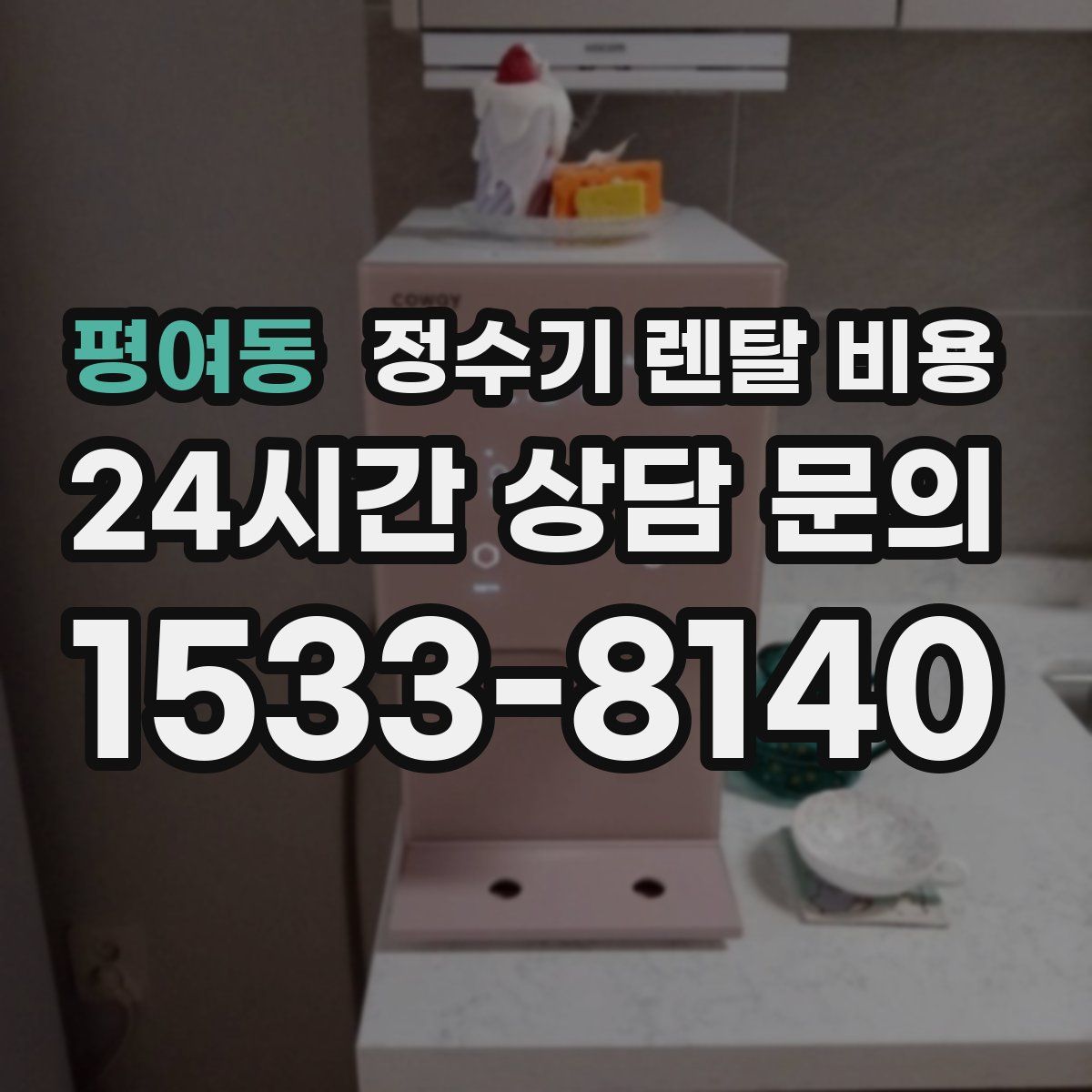 평여동 정수기 렌탈 비용