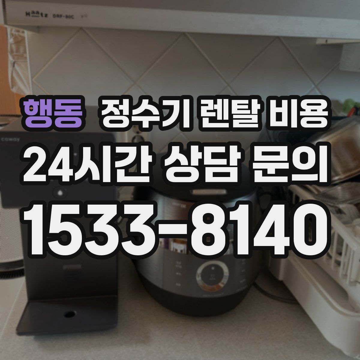 행동 정수기 렌탈 비용