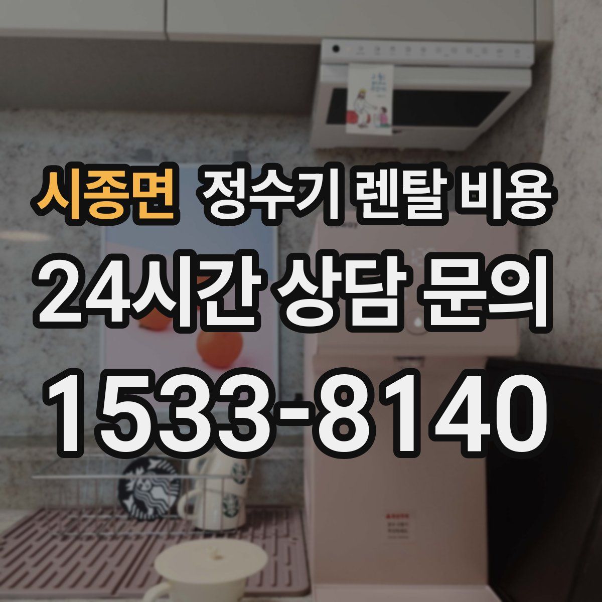 시종면 정수기 렌탈 비용
