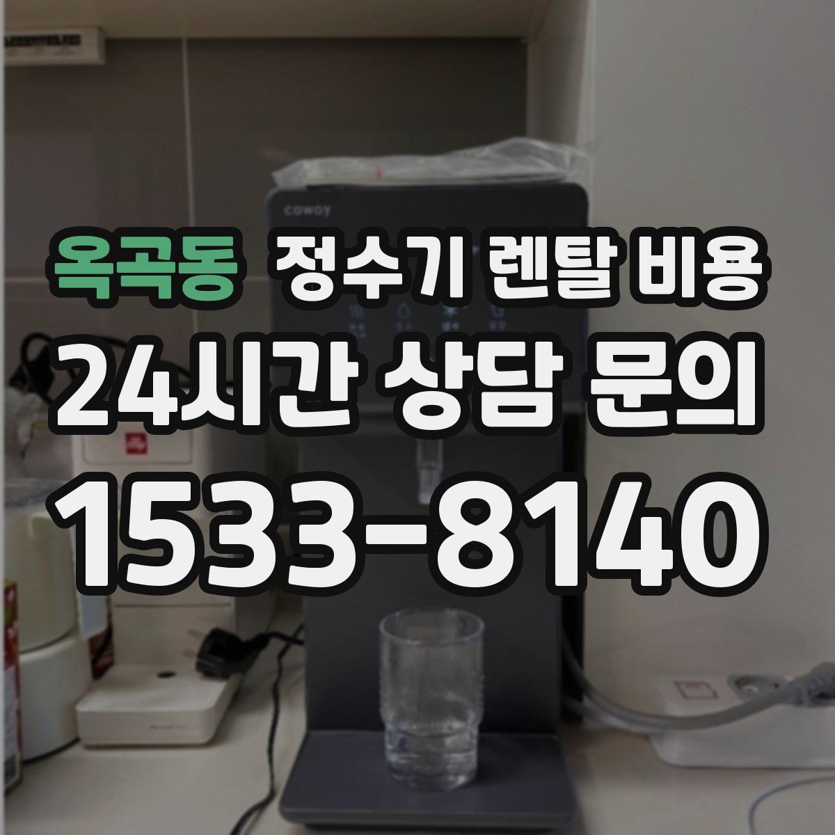 옥곡동 정수기 렌탈 비용