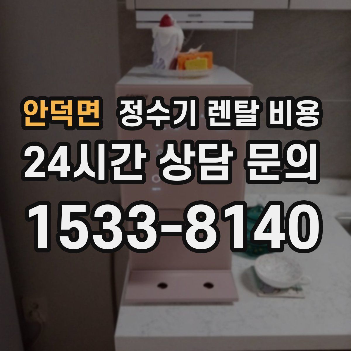 안덕면 정수기 렌탈 비용