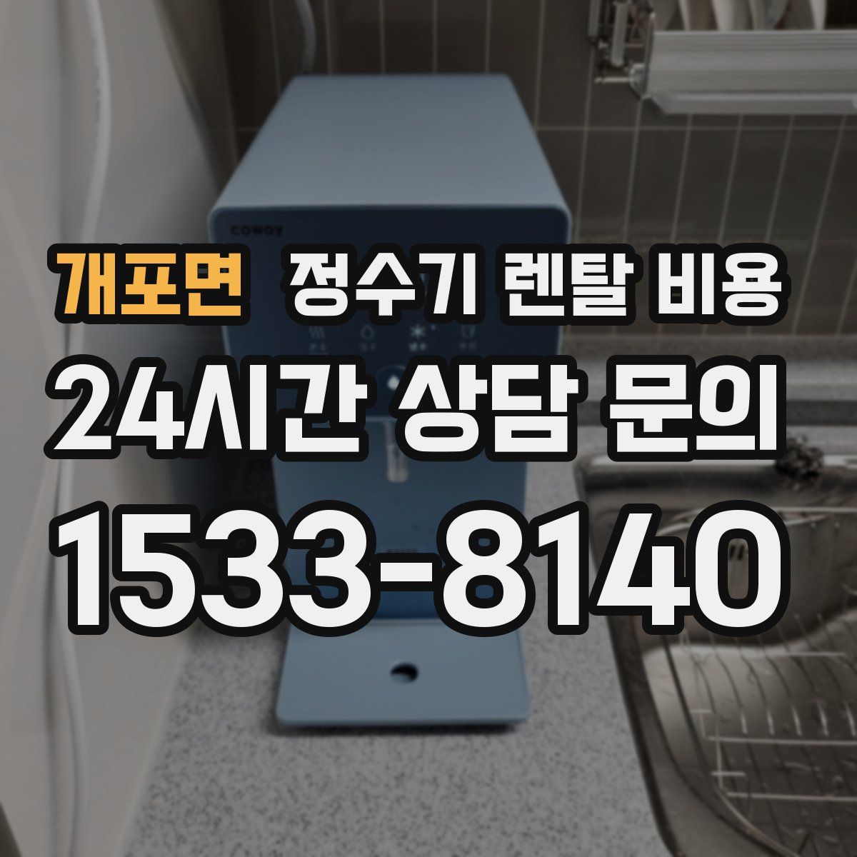 개포면 정수기 렌탈 비용