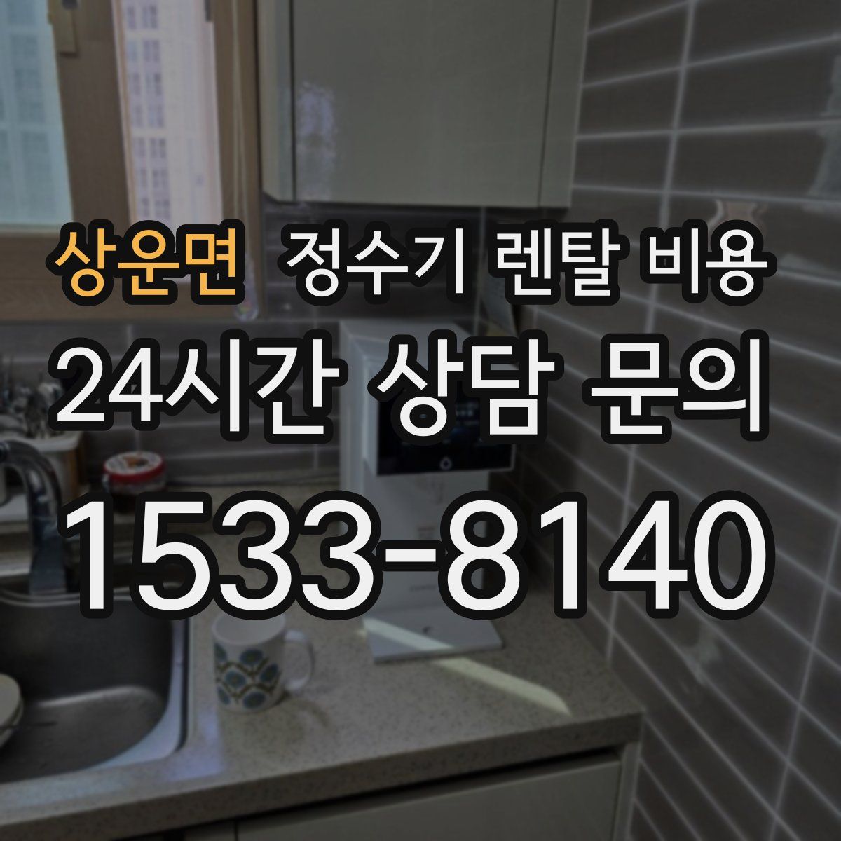 상운면 정수기 렌탈 비용