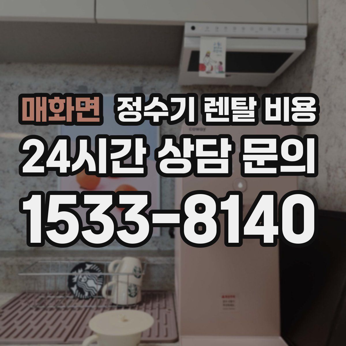 매화면 정수기 렌탈 비용