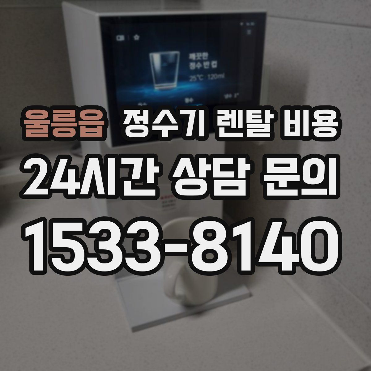 울릉읍 정수기 렌탈 비용