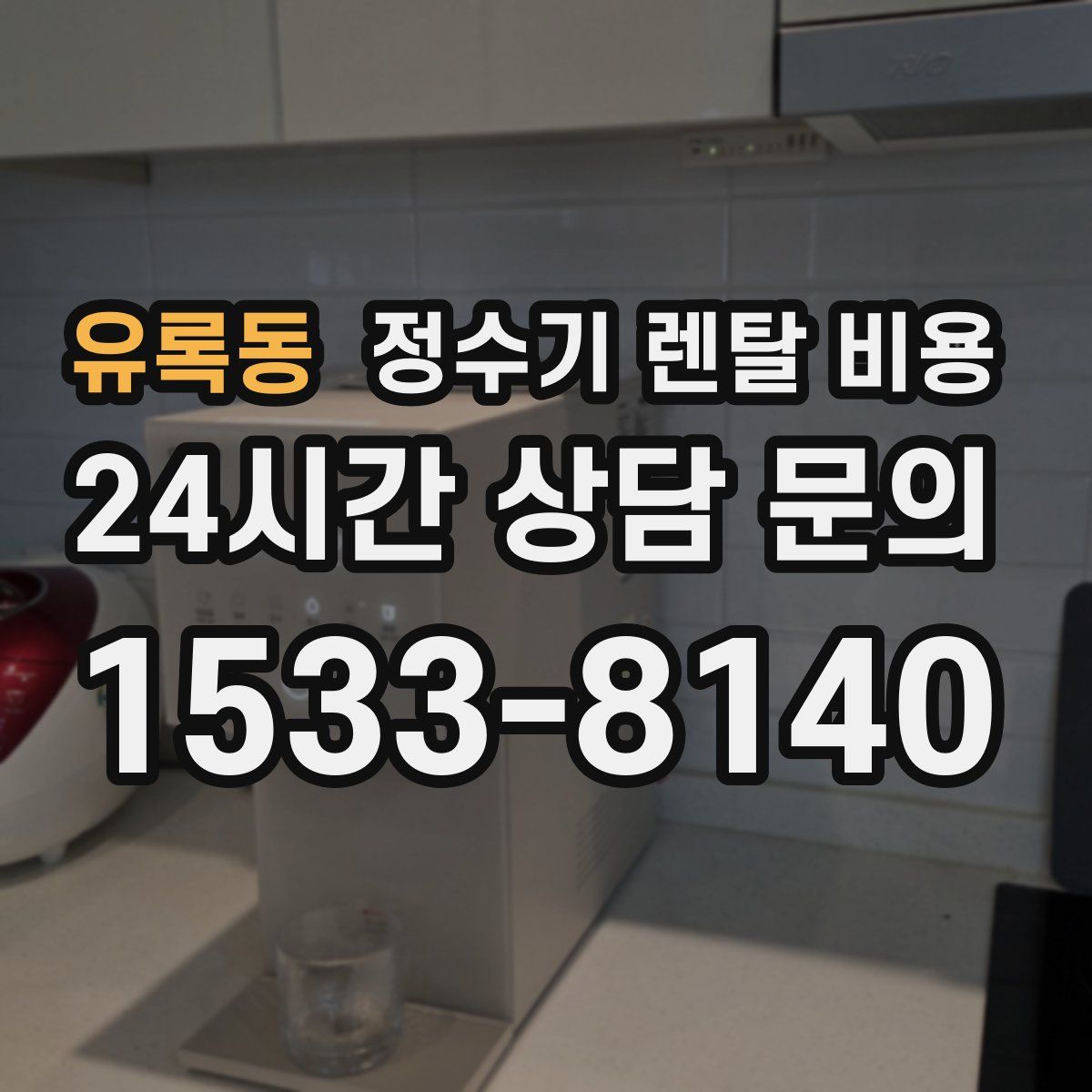 유록동 정수기 렌탈 비용