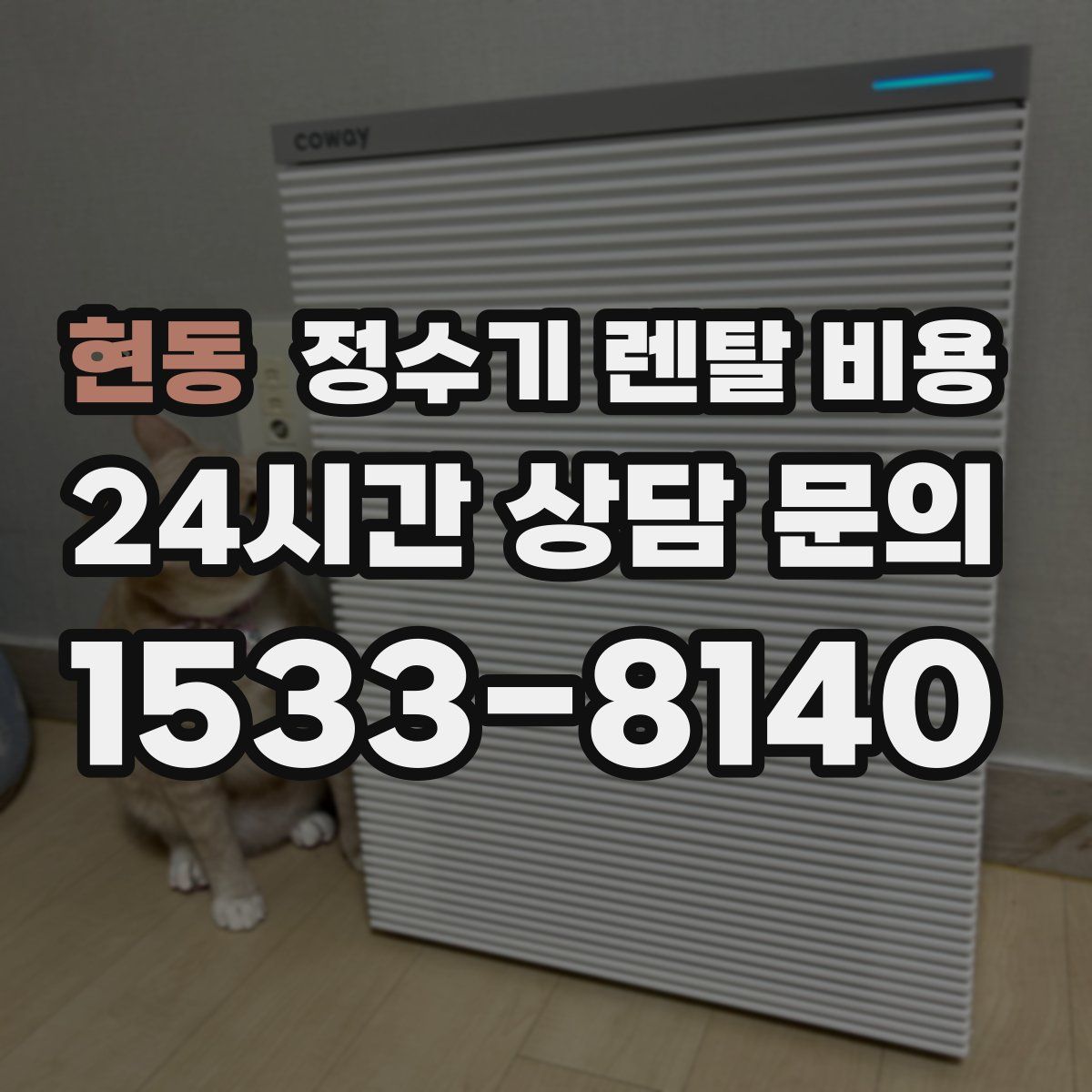 현동 정수기 렌탈 비용