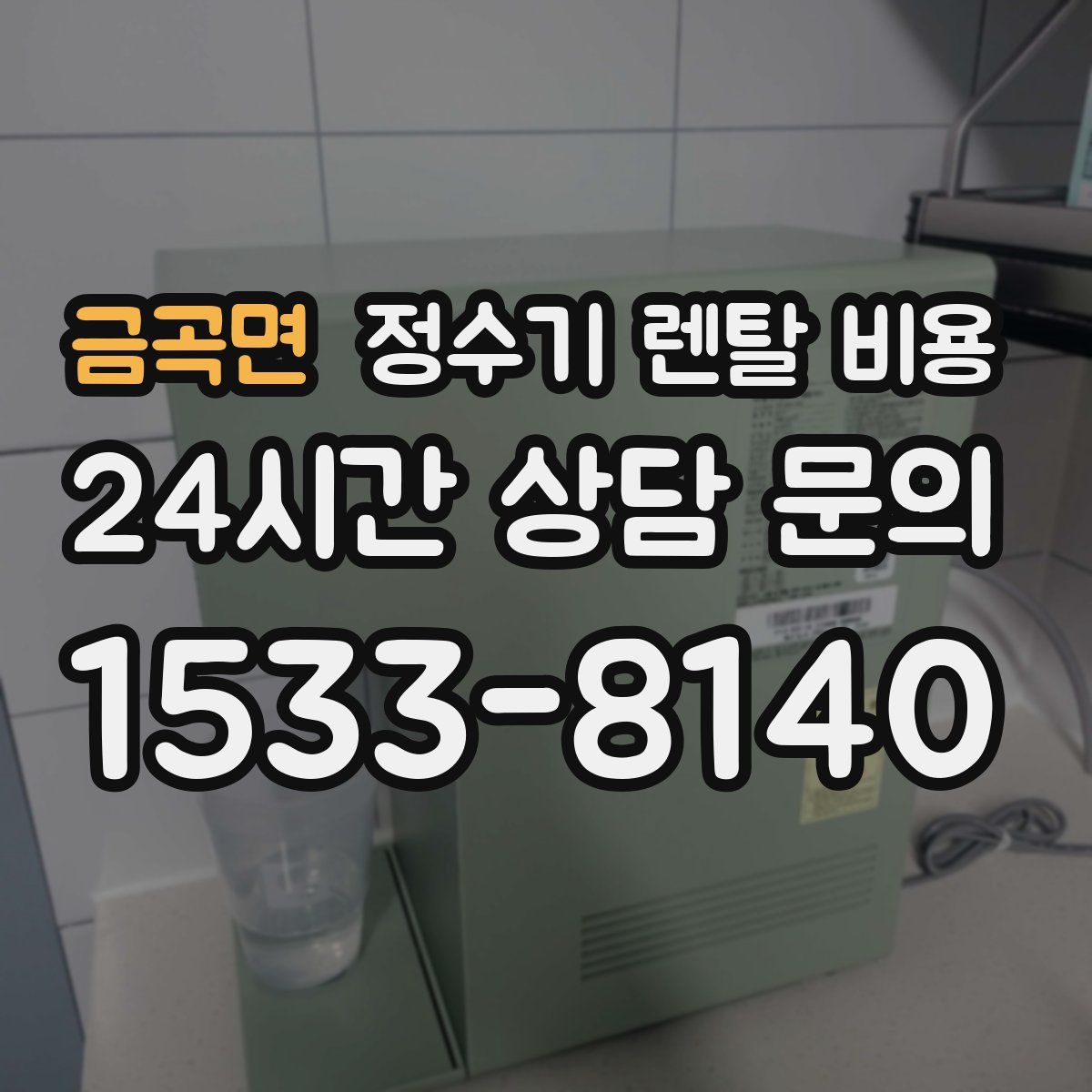 금곡면 정수기 렌탈 비용