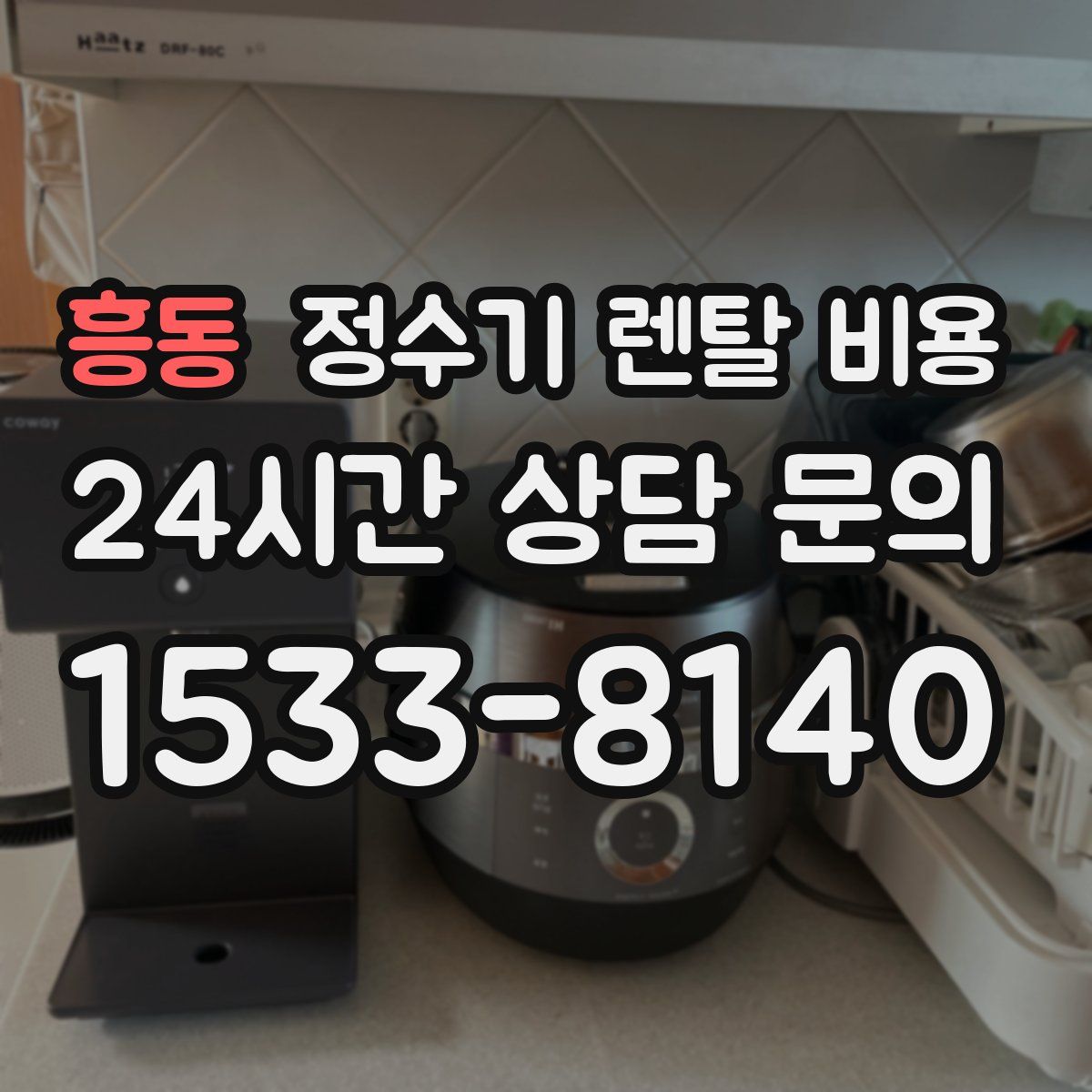 흥동 정수기 렌탈 비용