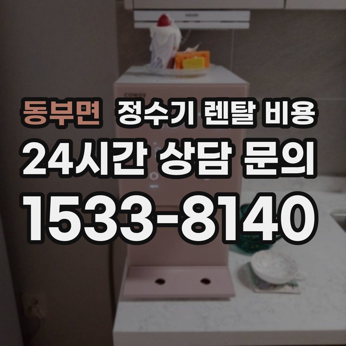 동부면 정수기 렌탈 비용 위생 민감한 집의 선택 기준 정리