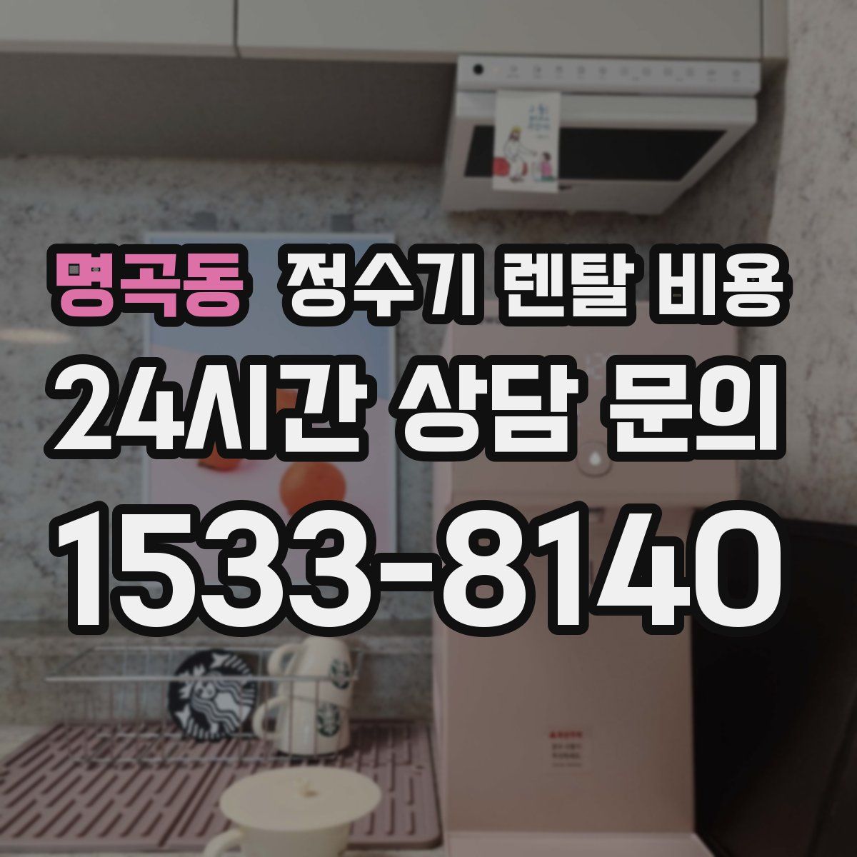 명곡동 정수기 렌탈 비용