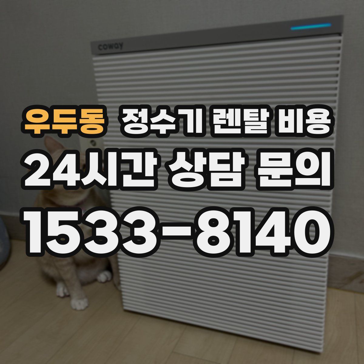 우두동 정수기 렌탈 비용