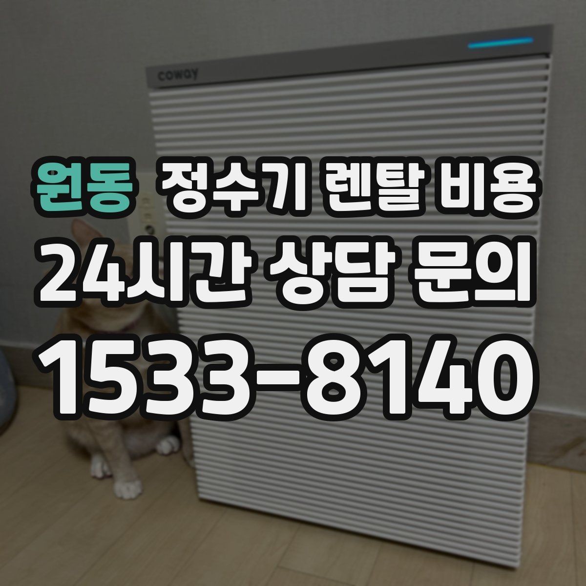 원동 정수기 렌탈 비용 초기 비용과 월 비용 함께 보는 방법