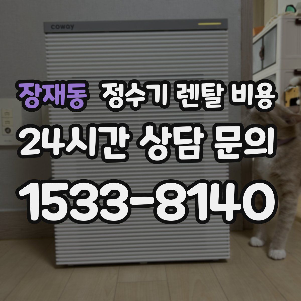 장재동 정수기 렌탈 비용