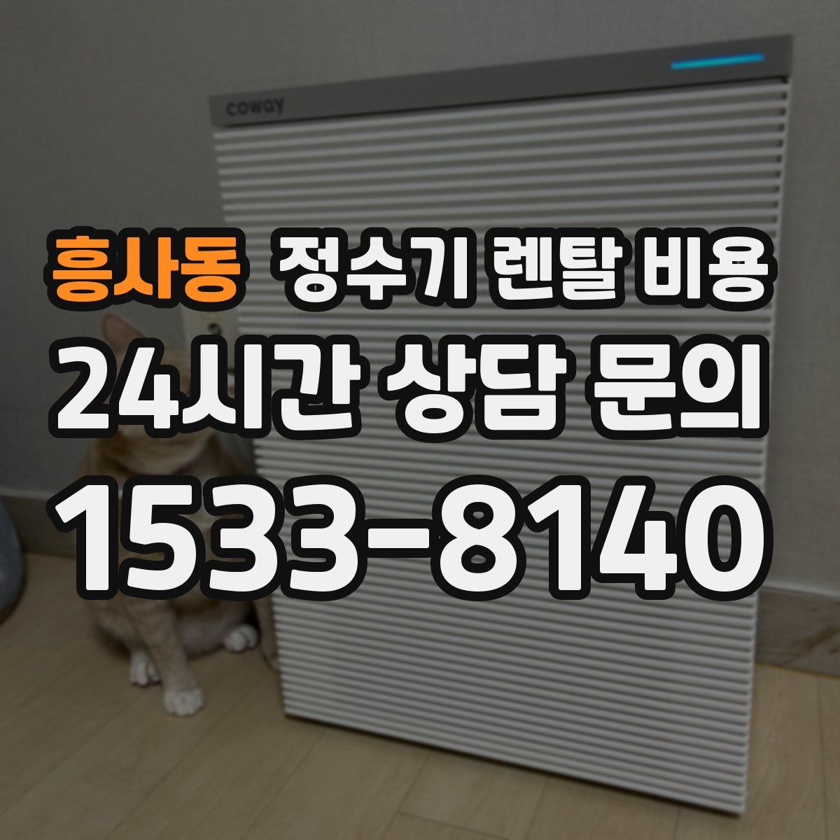 흥사동 정수기 렌탈 비용